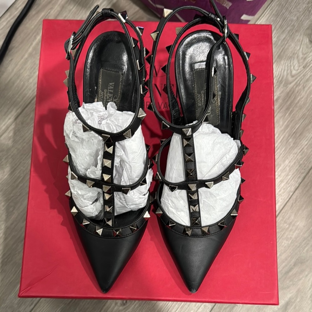 Valentino Black Studded Women's Shoes